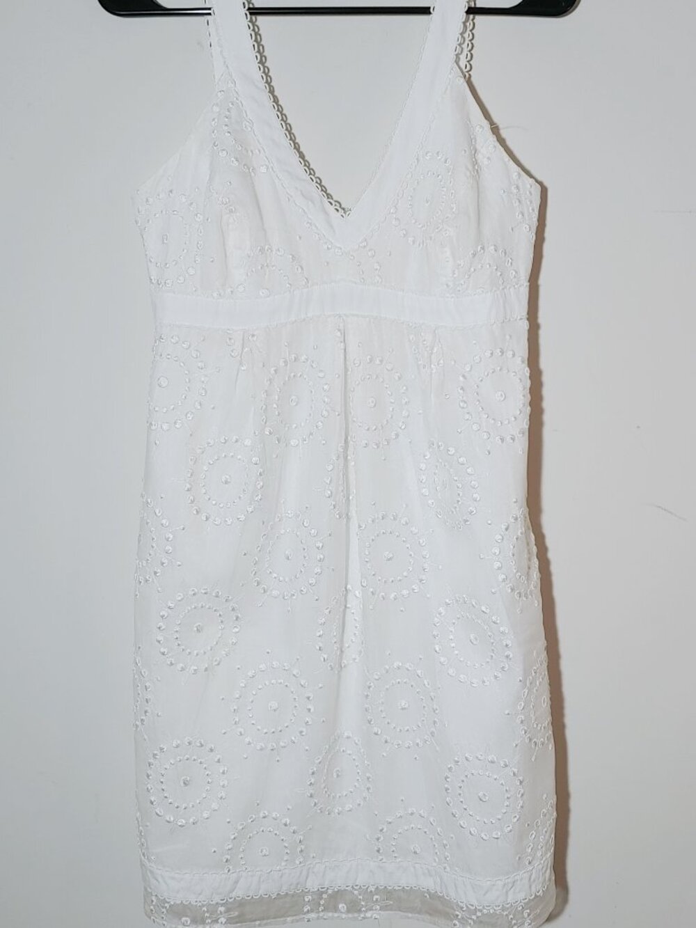 Lilly Pulitzer Silk Blend Embroidered Organza Formal Dress Sz 6 White